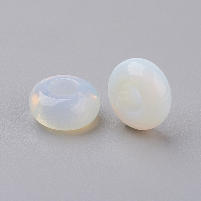 Opalite European Beads X-G-G740-14x8mm-20-1