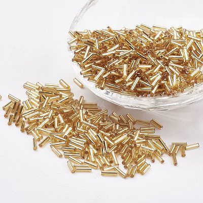 Glass Bugle Beads SEED-E001-9mm-22-1