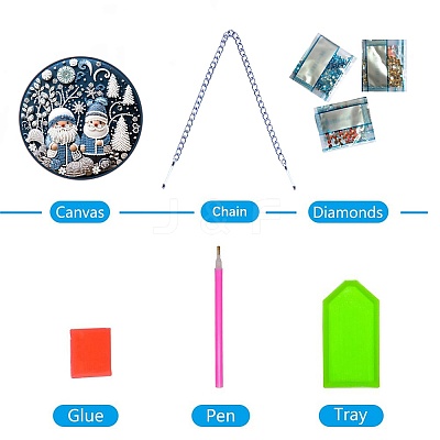 DIY Diamond Painting Pendant Decoration Kits PW-WG2214C-01-1