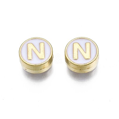 Alloy Enamel Beads X-ENAM-N052-006-01N-RS-1