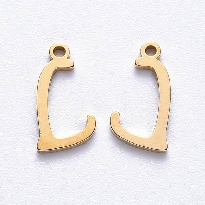 PVD Vacuum Plating 201 Stainless Steel Charms LS-STAS-R105-L-G-1