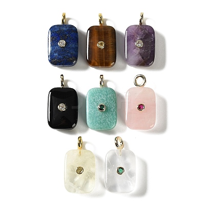 Natural Mixed Stone Pendants GG-CBA6382-07-1