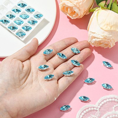 Preciosa® MAXIMA Crystal Sew-On Cups LS-Y-PRC-SE15-60010-S-1