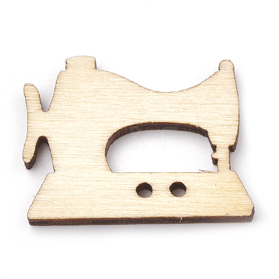 Wooden Buttons and Cabochons WOOD-S040-72-1
