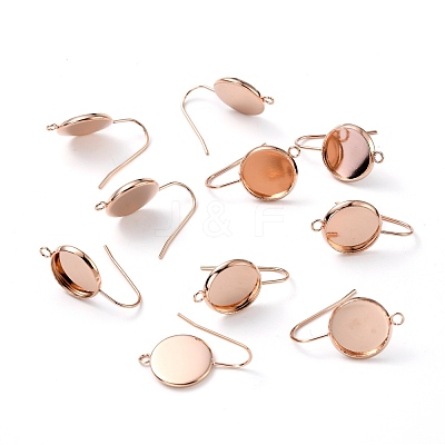 304 Stainless Steel Earring Hooks STAS-F271-01C-RG-1