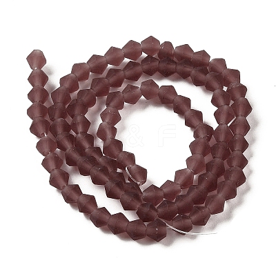 Imitate Austrian Crystal Frosted Glass Beads Strands EGLA-A039-T4mm-MD05-1