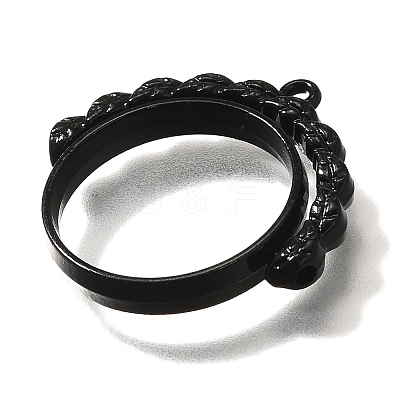 Alloy Open Back Bezel Pendants PALLOY-I223-17EB-1