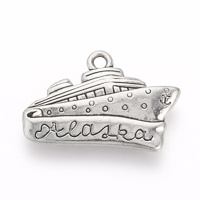 Tibetan Style Alloy Pendants TIBEP-Q076-026AS-RS-1