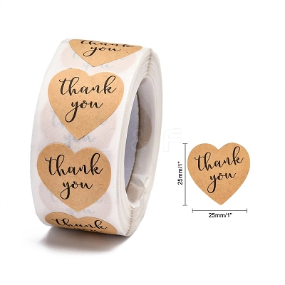 1 Inch Thank You Stickers X-DIY-G021-13A-1