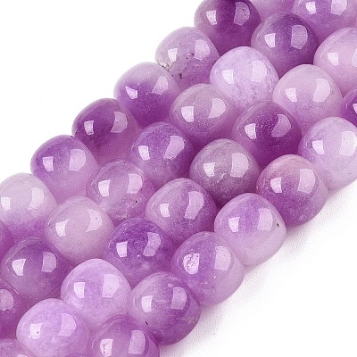 Dyed Natural White Jade Beads Strands G-T138-D03-1
