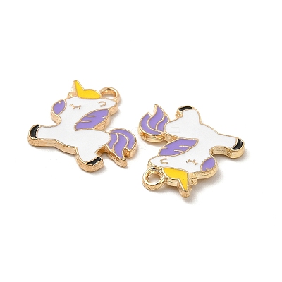 Alloy Enamel Pendants ENAM-M052-07G-C-1