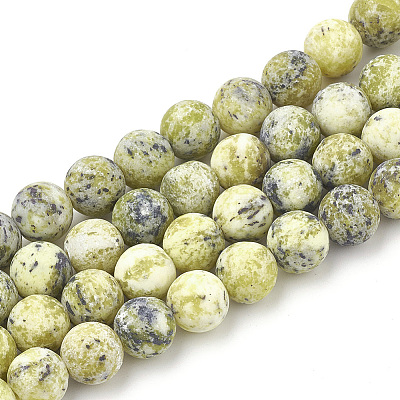 Natural Yellow Turquoise(Jasper) Beads Strands LS-G-T106-297-1