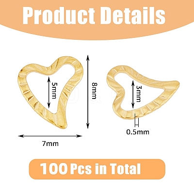100Pcs 304 Stainless Steel Linking Rings STAS-DC0015-20-1