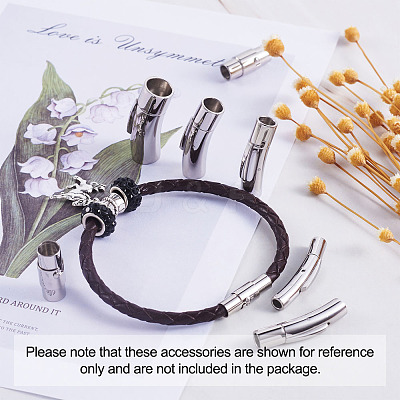 304 Stainless Steel Bayonet Clasps & Magnetic Screw Clasps STAS-YS0001-04P-1