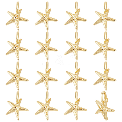 16Pcs Rack Plating Brass Pendants KK-ME0002-12-1