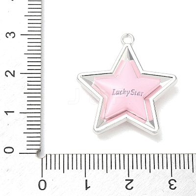 Spray Painted Alloy Pendants AL-CBA5B8E-14P-03-1