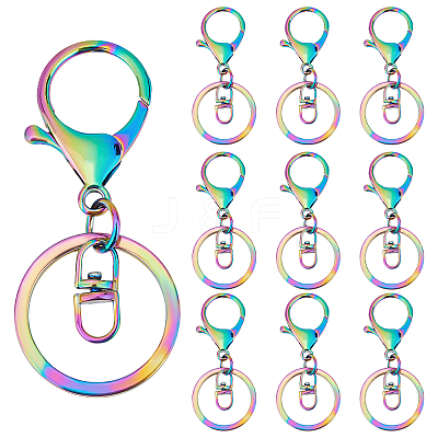Rainbow Color Alloy Split Key Rings FIND-PH0005-56-1