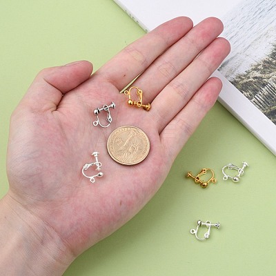 Brass Screw-Back Earring with Loop EC143-M-1