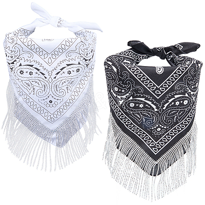 2Pcs 2 Colors Versatile Outdoor Cycling Bandana for Women OHAR-CY0001-21A-1