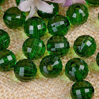 Transparent Acrylic Beads TACR-NH0001-H-12-1