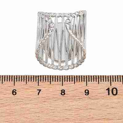 304 Stainless Steel Cuff Rings Ring Components SA-CBA098D-01P-E-1