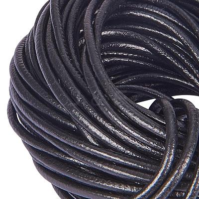 Round Leather Necklace Cords for Bracelet Neckacle Beading Jewelry Making X-WL-A002-18-1