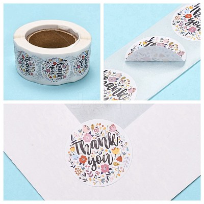 1 Inch Thank You Stickers DIY-G013-A14-1