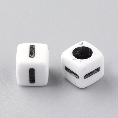 Opaque Acrylic Beads X-SACR-Q188-02I-1