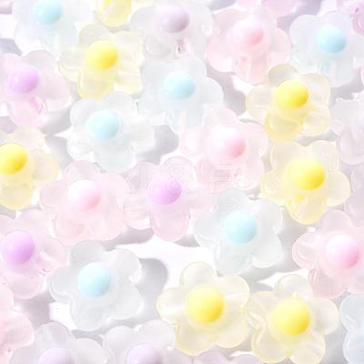 50Pcs 5 Colors Transparent Acrylic Beads TACR-CC0001-03-1