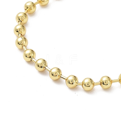 Rack Plating Brass Ball Chain Bracelets for Women BJEW-G676-01B-G-1