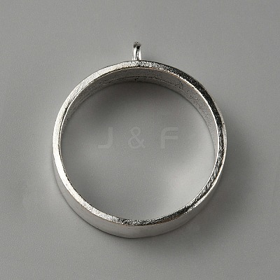 Tibetan Style Alloy Open Back Bezel Pendants FIND-WH0152-220AS-1