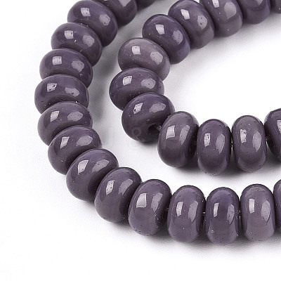 Opaque Spray Painted Glass Beads X-GLAA-ZX008-8mm-18S-1