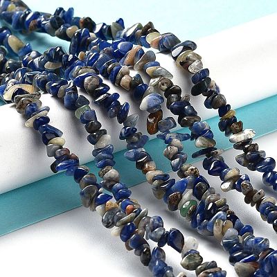 Natural Sodalite Beads Strands G-E607-A11-1