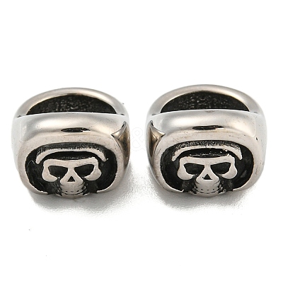 316 Surgical Stainless Steel European Beads STAS-Q326-06AS-06-1