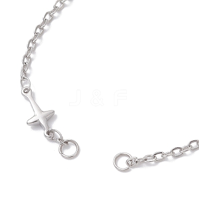 304 Stainless Steel Cross Link Bracelets Making AJEW-JB01382-01-1