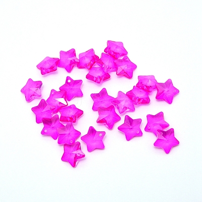 Transparent Glass Pendants GLAA-P037-04-18-1