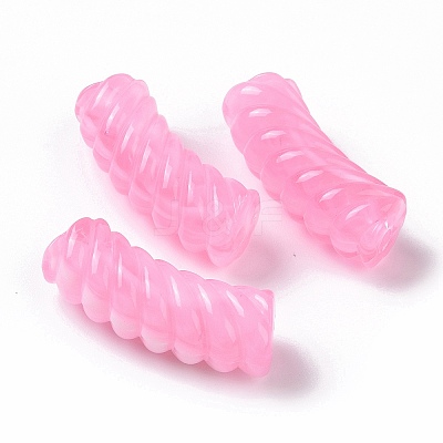 Two Tone Opaque Acrylic Beads OACR-A016-06-1