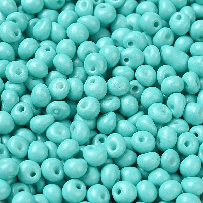 6/0 Opaque Baking Paint Glass Seed Beads SEED-M012-02A-01-1