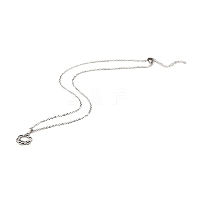 Non-Tarnish Stainless Steel Pendants Necklaces LS-NJEW-K267-01G-P-1