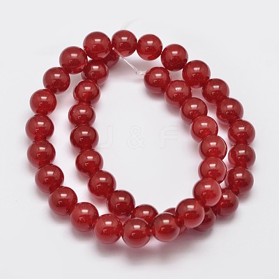 Natural & Dyed Malaysia Jade Bead Strands G-A146-10mm-A02-1