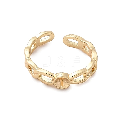 Brass Cuff Cup Peg Ring Settings LS-KK-A244-02B-G-1