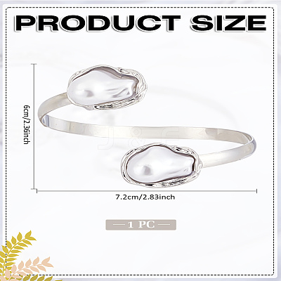 1Pc Iron Cuff Bangles BJEW-LP0005-02P-1