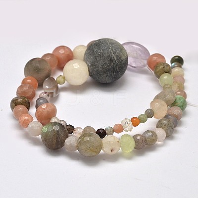 Nuggets Natural & Synthetic Mixed Stone Bead Strands G-M297-09-1