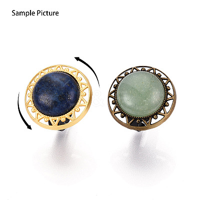 Adjustable Alloy & Iron Bezel Cup Ring Base with Rotatable Tray MAK-T012-12AB-1