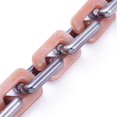 Handmade Acrylic Cable Chains AJEW-JB00673-1