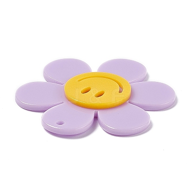 Opaque Acrylic Big Pendants OACR-P012-B02-1