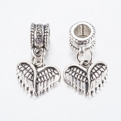 Tibetan Style Alloy European Dangle Charms PALLOY-F199-33AS-1