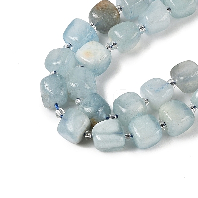 Natural Aquamarine Beads Strands G-A254-A01-02-1