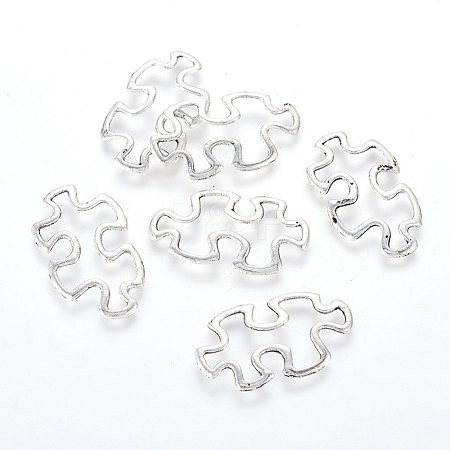 Tibetan Style Alloy Linking Rings TIBE-3558-AS-LF-1