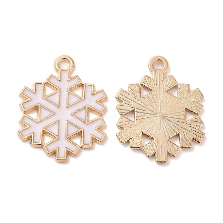 Christmas Light Gold Tone Alloy Enamel Pendants FIND-C031-02KCG-01-1